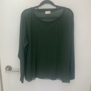 Mesh Green Top